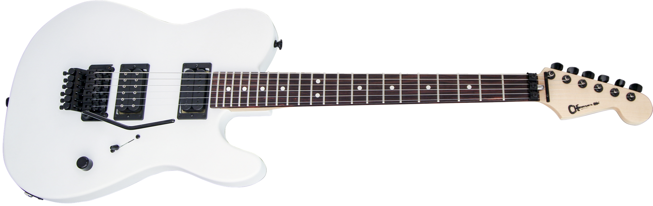 Charvel USA Select San Dimas Style 2 HH FR, Rosewood Fingerboard, Snow Blind Satin