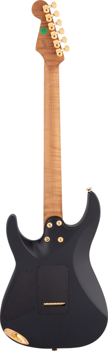 Charvel USA Select DK24 HSS 2PT CM, Caramelized Maple Fingerboard, Satin Black