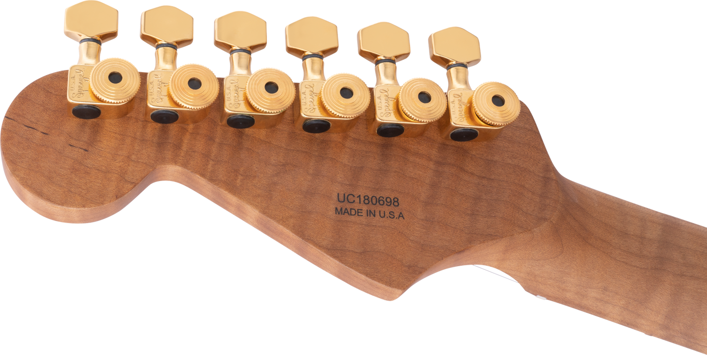 Charvel USA Select DK24 HSS 2PT CM, Caramelized Maple Fingerboard, Satin Black