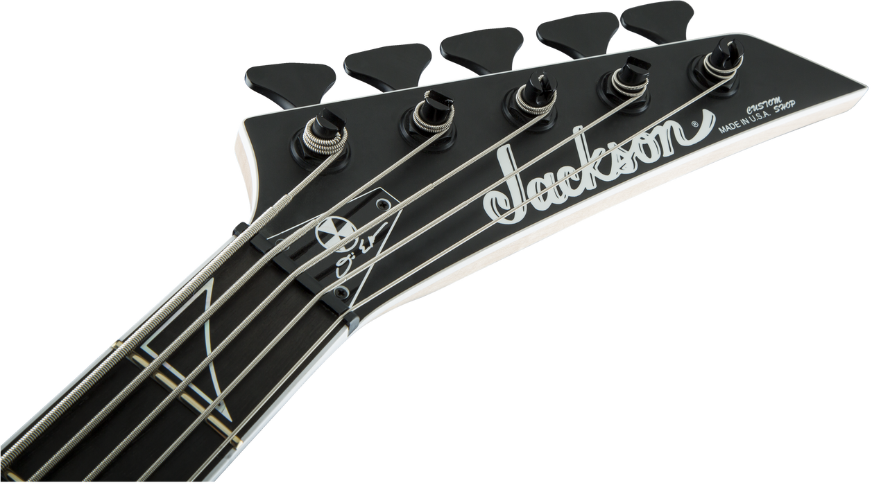Jackson USA Signature David Ellefson Concert Bass CB V, Ebony Fingerboard, Satin Black