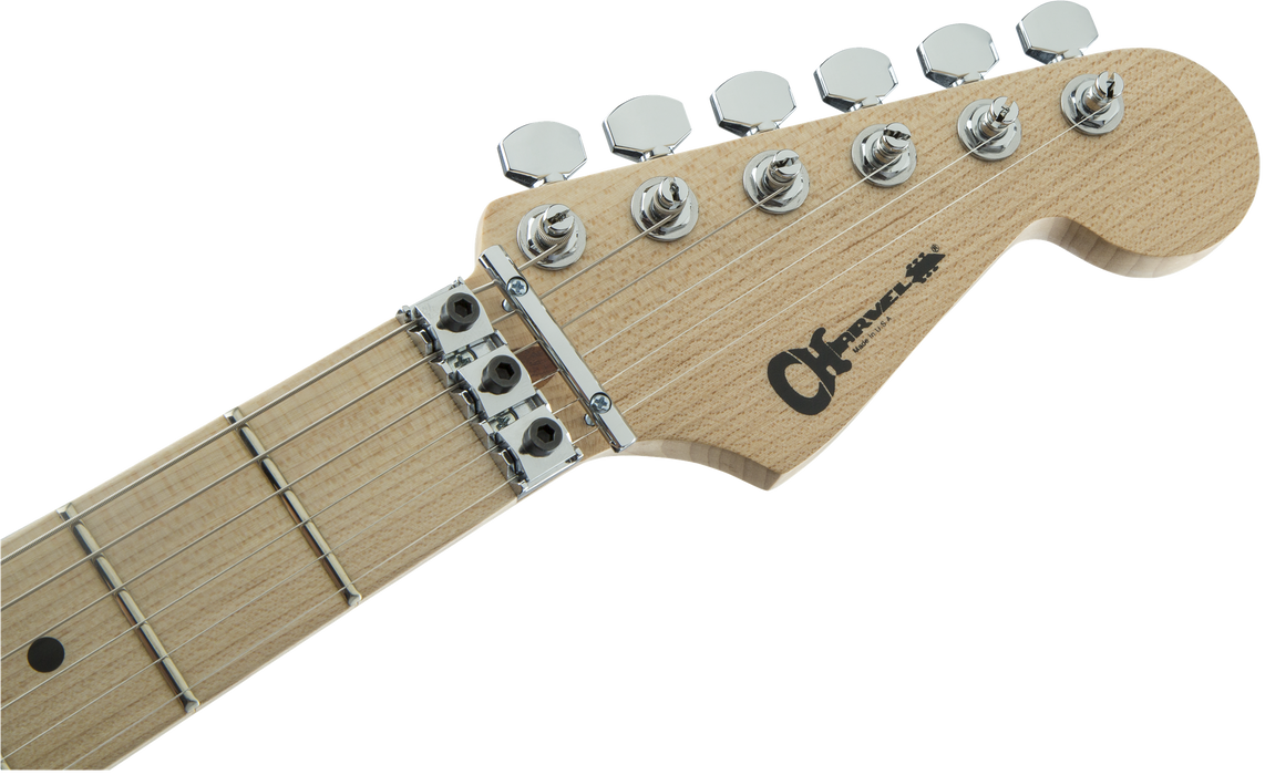 Charvel Warren DeMartini USA Signature Frenchie, Maple Fingerboard, Gloss Black w/ Frenchie Graphic