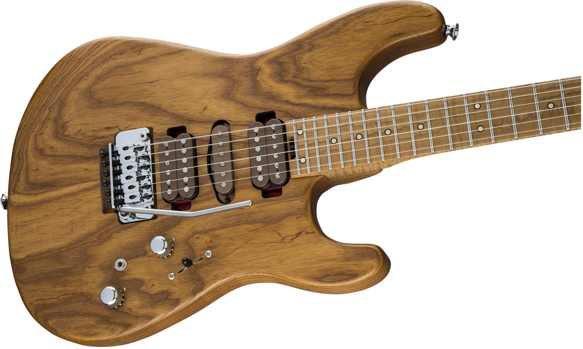 Charvel Guthrie Govan Signature HSH Caramelized Ash, Caramelized Flame Maple Fingerboard, Natural
