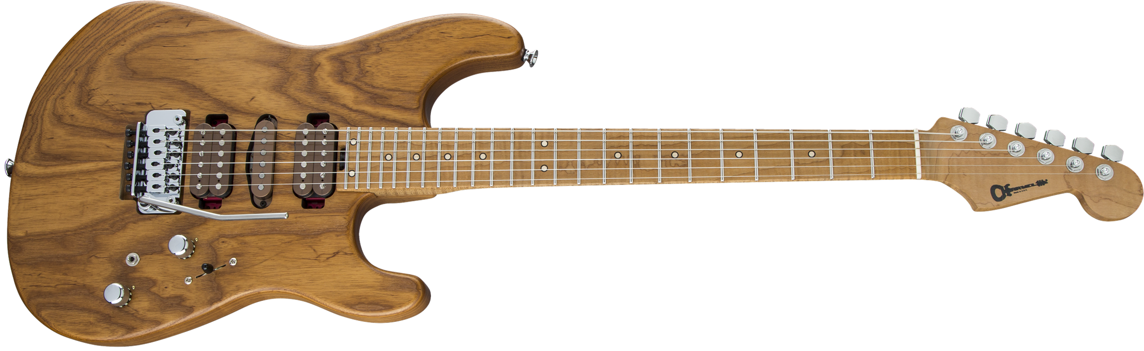 Charvel Guthrie Govan Signature HSH Caramelized Ash, Caramelized Flame Maple Fingerboard, Natural