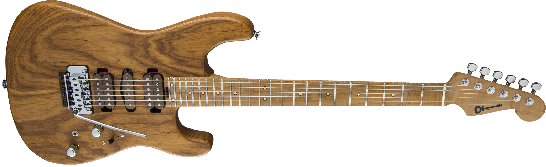 Charvel Guthrie Govan Signature HSH Caramelized Ash, Caramelized Flame Maple Fingerboard, Natural
