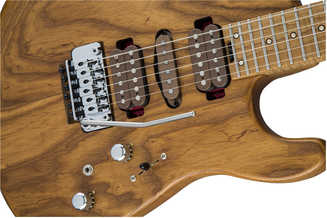 Charvel Guthrie Govan Signature HSH Caramelized Ash, Caramelized Flame Maple Fingerboard, Natural
