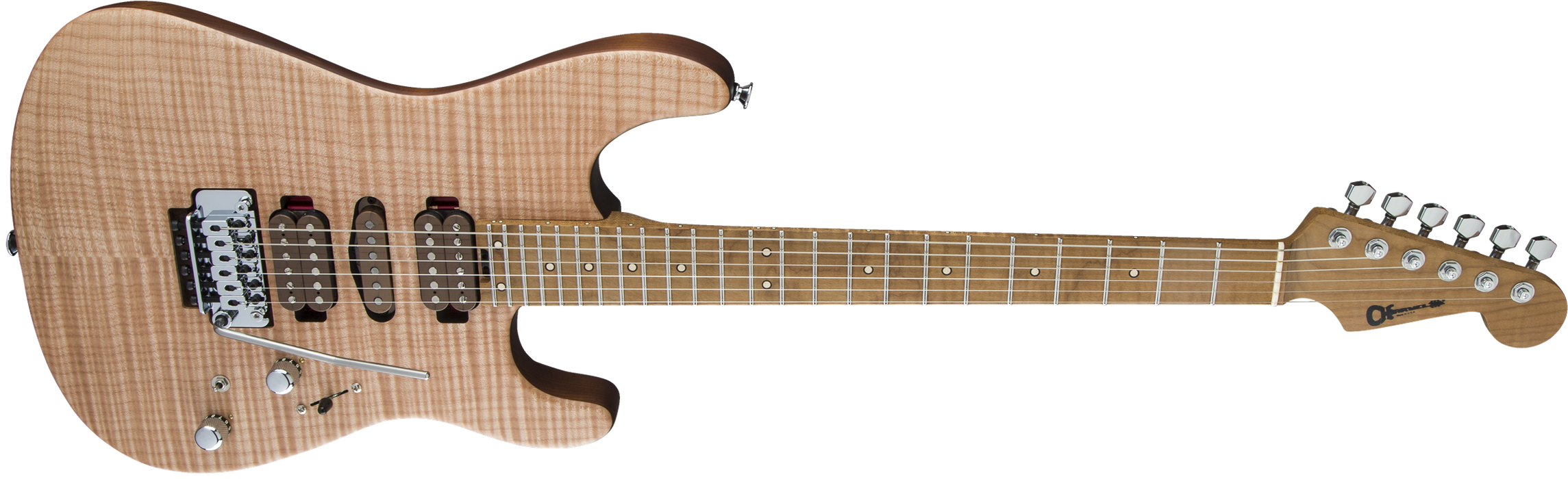 Charvel Guthrie Govan Signature HSH Flame Maple, Caramelized Flame Maple Fingerboard, Natural