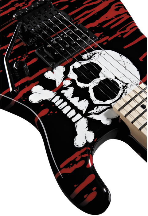 Charvel Warren DeMartini USA Signature San Dimas, Maple Fingerboard, Blood and Skull