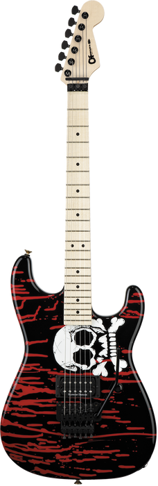 Charvel Warren DeMartini USA Signature San Dimas, Maple Fingerboard, Blood and Skull