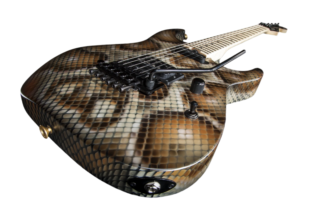 Charvel Warren DeMartini USA Signature Snake, Maple Fingerboard, Snakeskin