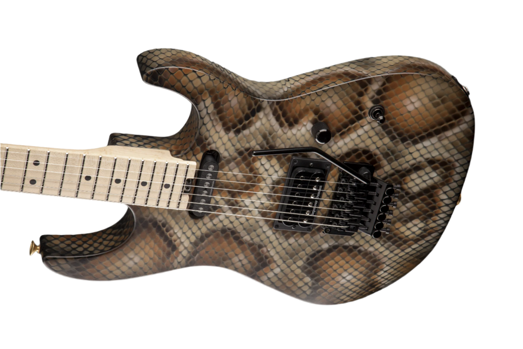 Charvel Warren DeMartini USA Signature Snake, Maple Fingerboard, Snakeskin