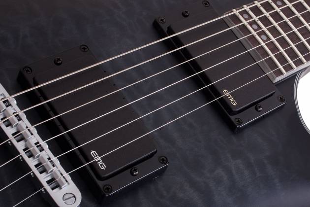 Schecter C-1 Platinum See Through Black Satin