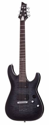 Schecter C-1 Platinum See Through Black Satin