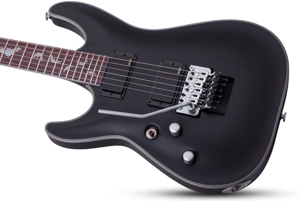 Schecter Damien Platinum-6 Fr Left-Handed Satin Black