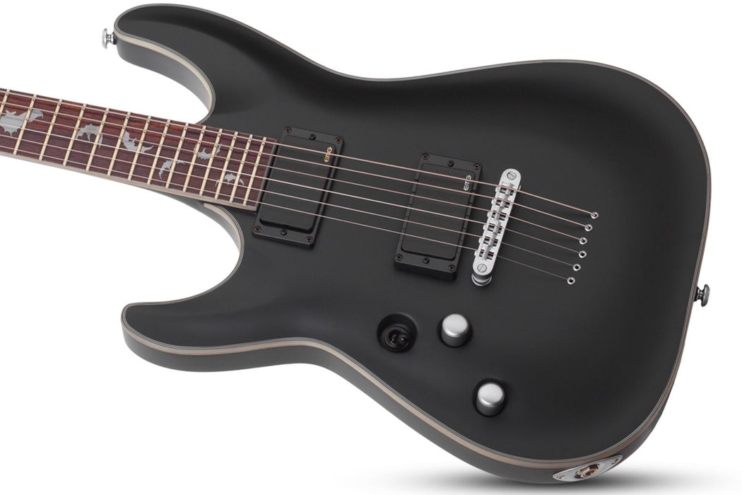 Schecter Damien Platinum-6 Left-Handed Satin Black