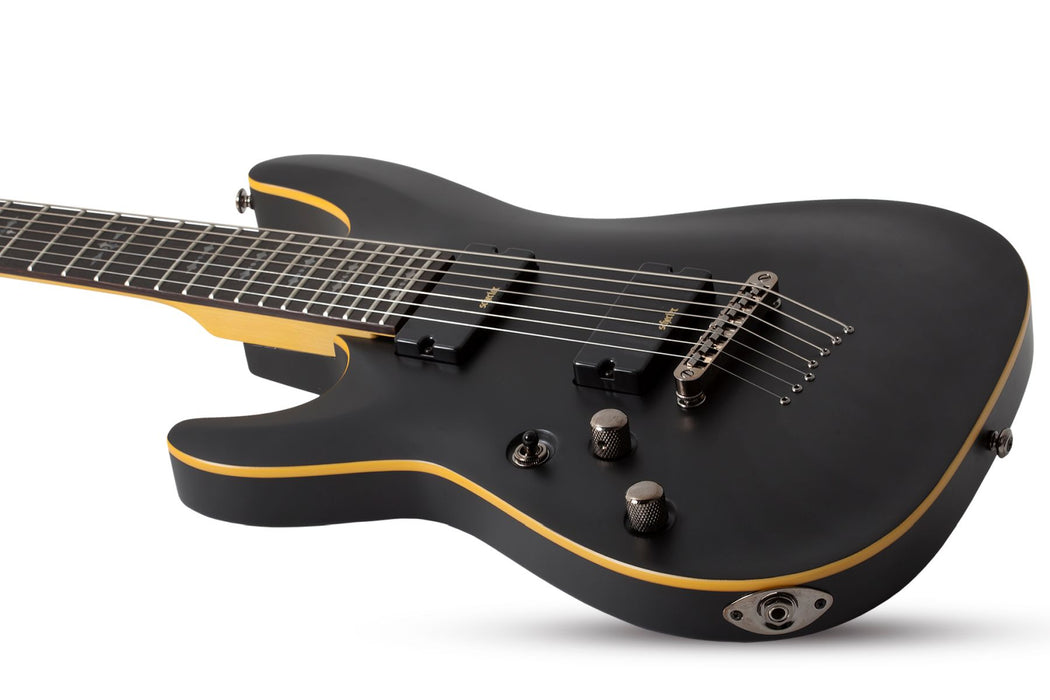 Schecter Demon-7 Left-Handed Satin Black