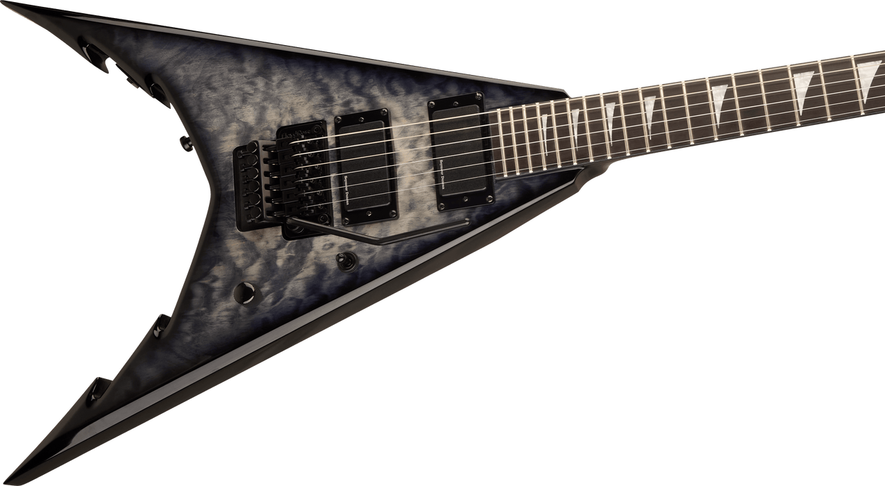 Jackson Pro Series Signature Corey Beaulieu King V KV6Q, Ebony Fingerboard, Transparent Black