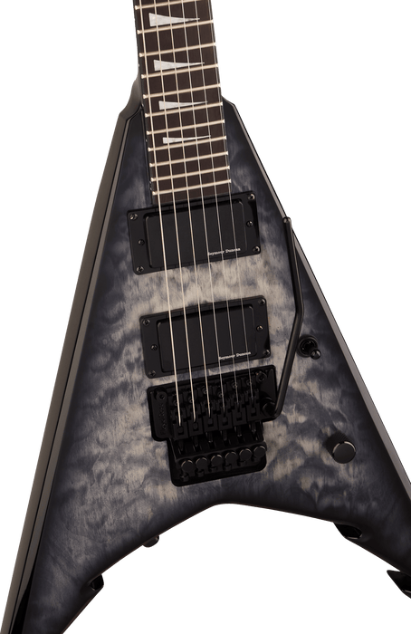 Jackson Pro Series Signature Corey Beaulieu King V KV6Q, Ebony Fingerboard, Transparent Black
