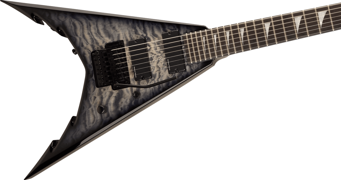Jackson Pro Series Signature Corey Beaulieu King V KV7Q, Ebony Fingerboard, Transparent Black