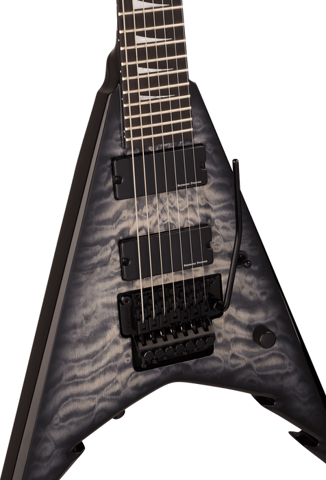 Jackson Pro Series Signature Corey Beaulieu King V KV7Q, Ebony Fingerboard, Transparent Black