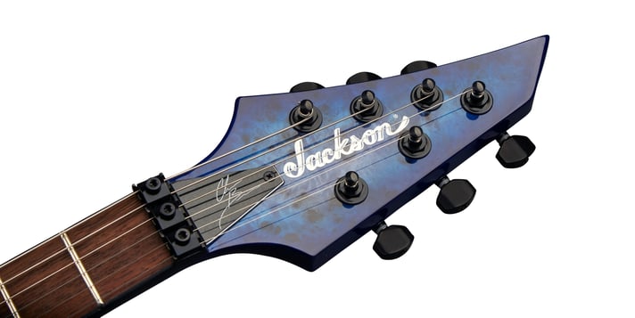 Jackson Pro Series Signature Chris Broderick Soloist 6P, Laurel Fingerboard, Transparent Blue