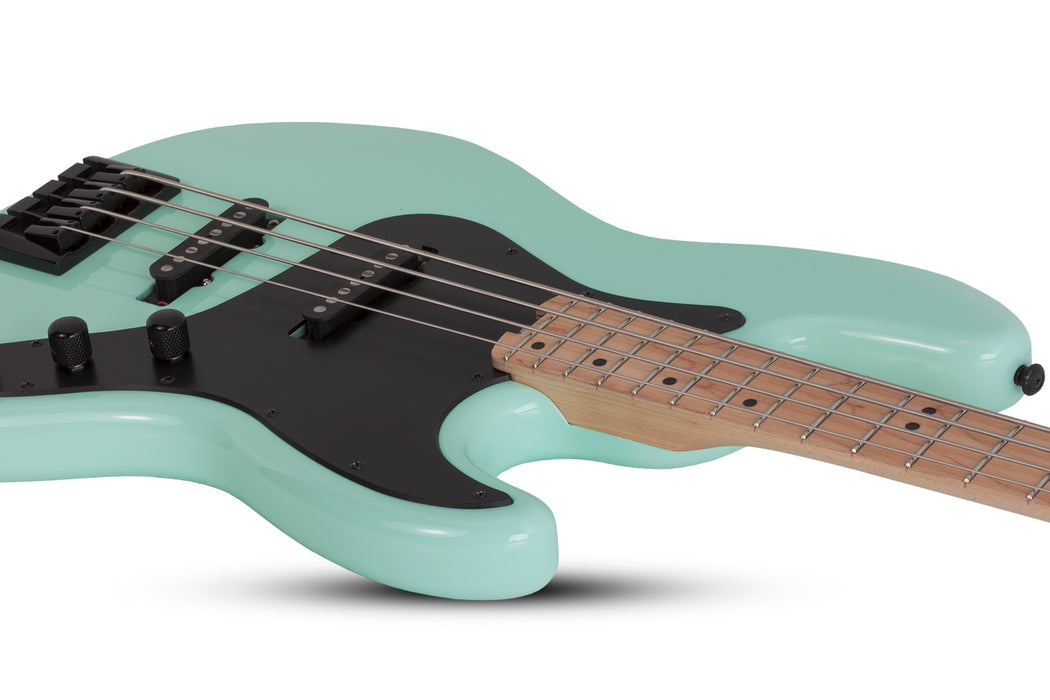 Schecter J-4 Maple Fretboard Left-Handed Sea Foam Green