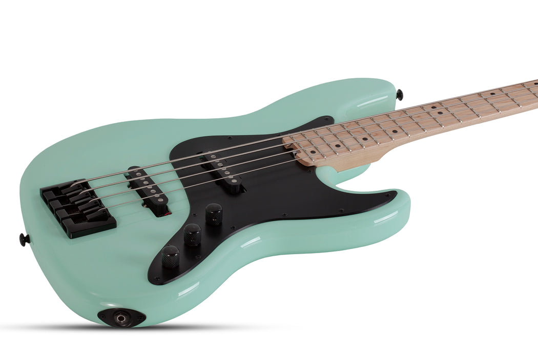 Schecter J-4 Maple Fretboard Left-Handed Sea Foam Green