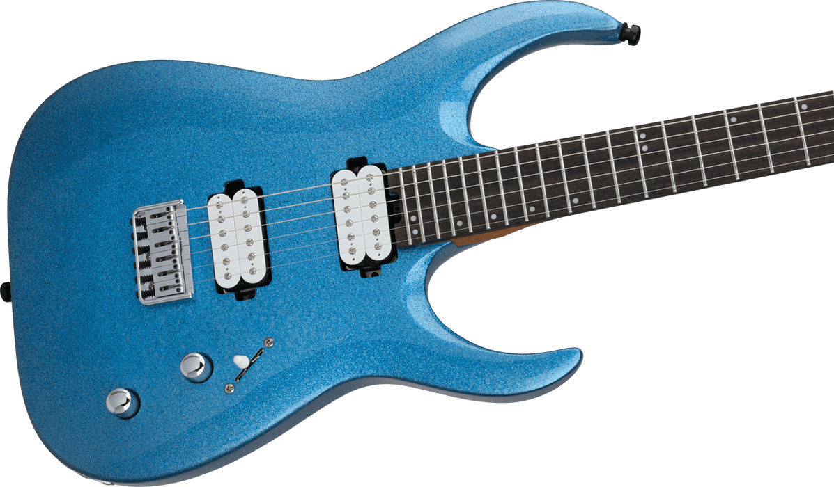 Jackson Pro Series Signature Misha Mansoor Juggernaut HT6, Ebony Fingerboard, Blue Sparkle