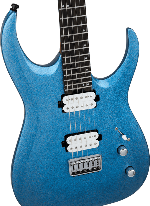 Jackson Pro Series Signature Misha Mansoor Juggernaut HT6, Ebony Fingerboard, Blue Sparkle