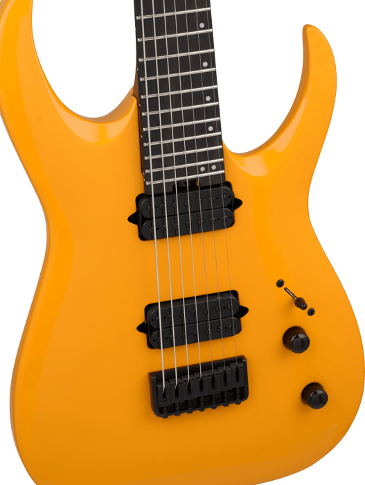 Jackson Pro Series Signature Misha Mansoor Juggernaut HT7, Ebony Fingerboard, Signal Yellow
