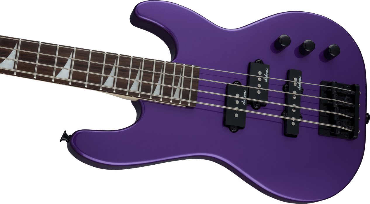 Jackson JS Series Concert Bass Minion JS1X, Amaranth Fingerboard, Pavo Purple