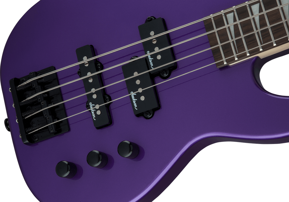 Jackson JS Series Concert Bass Minion JS1X, Amaranth Fingerboard, Pavo Purple