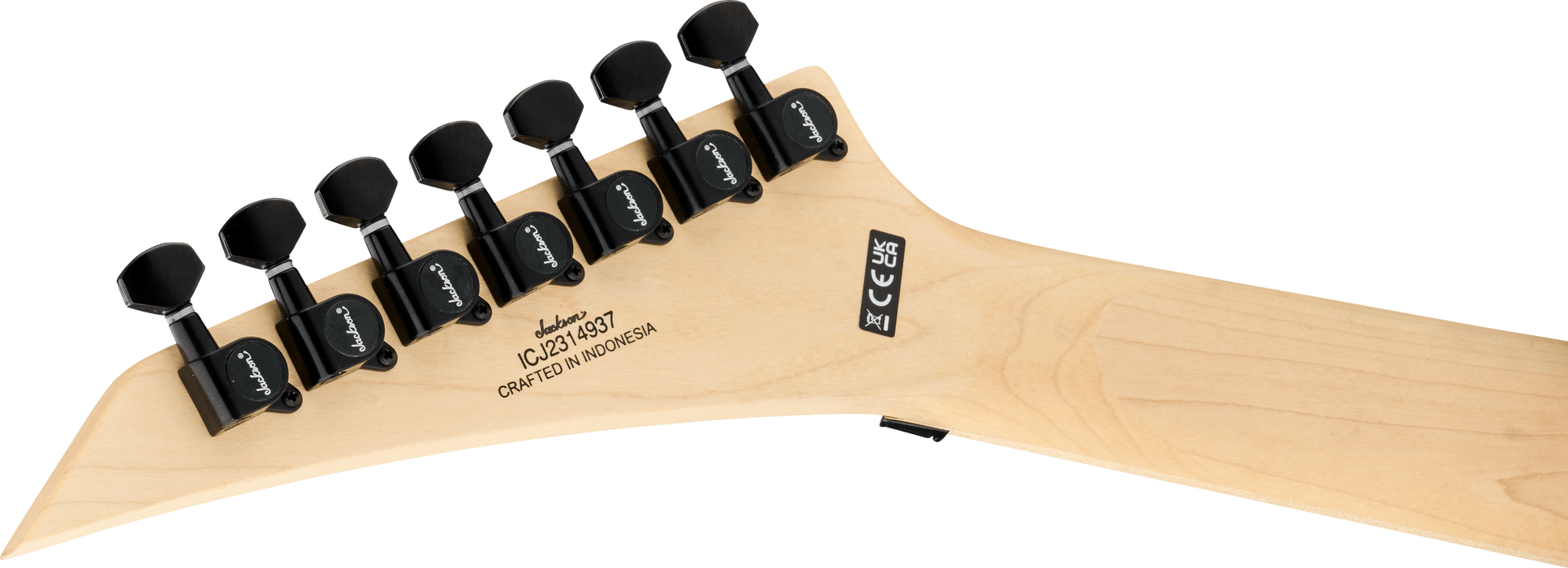 Jackson Pro Series Signature Dave Davidson Warrior WR7, Ebony Fingerboard, Ferrari Yellow