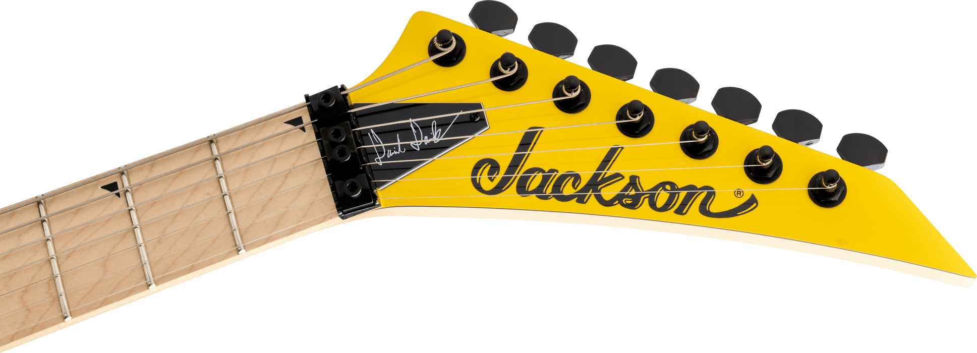 Jackson Pro Series Signature Dave Davidson Warrior WR7, Ebony Fingerboard, Ferrari Yellow