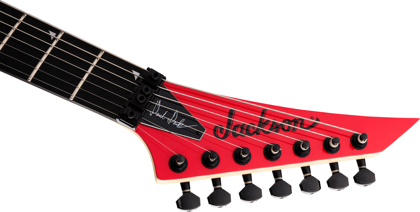 Jackson Pro Series Signature Dave Davidson Warrior WR7, Ebony Fingerboard, Ferrari Red