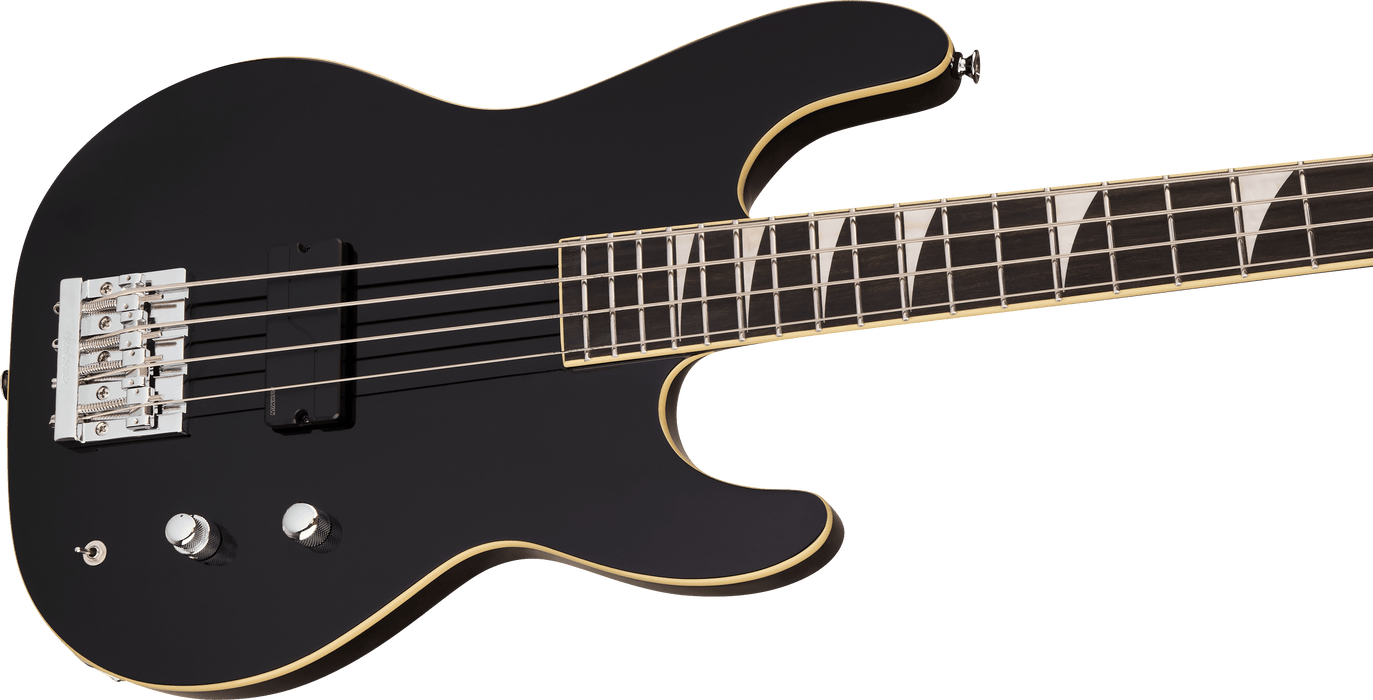 Jackson Pro Plus Limited Edition Pure Metal, Concert Bass CB1A, Ebony Fingerboard, Gloss Black