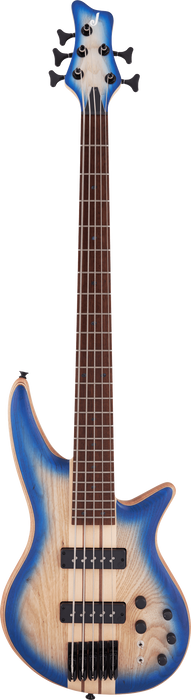 Jackson Pro Series Spectra Bass SBA V, Caramelized Jatoba Fingerboard, Blue Burst
