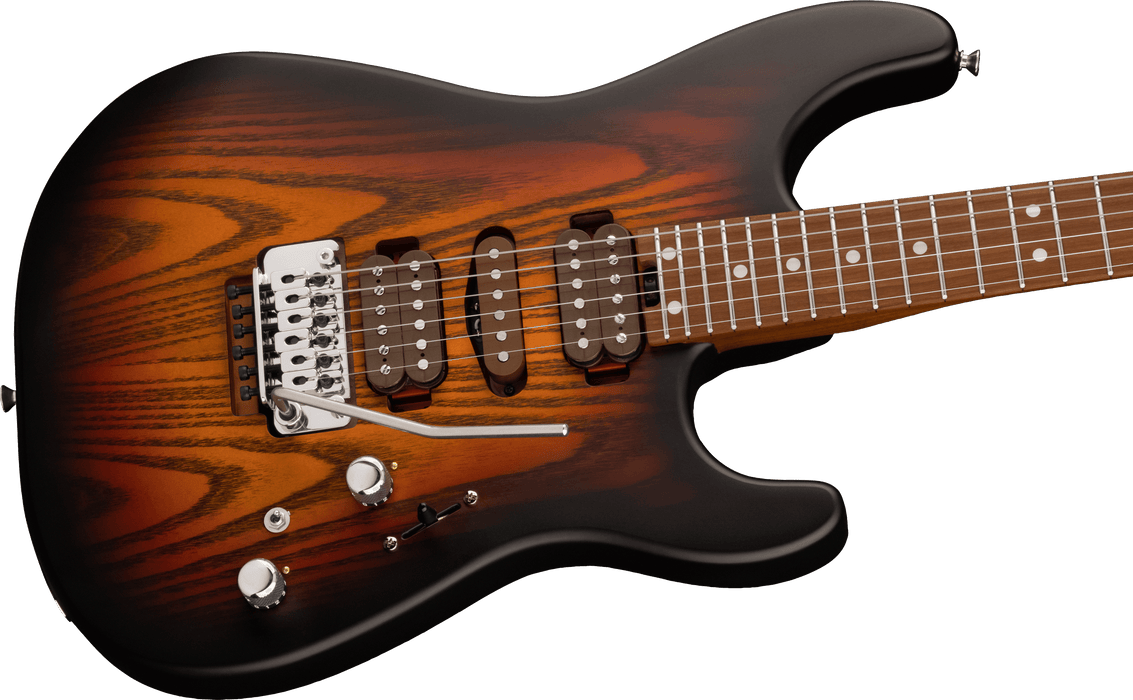 Charvel Guthrie Govan Signature MJ San Dimas SD24 CM, Caramelized Maple Fingerboard, Three-Tone Sunburst