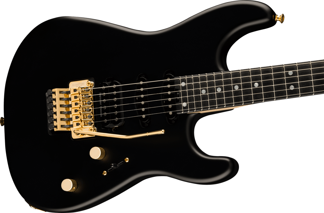 Charvel MJ San Dimas Style 1 HSS FR E, Ebony Fingerboard, Satin Black