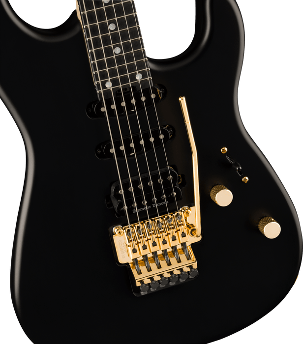 Charvel MJ San Dimas Style 1 HSS FR E, Ebony Fingerboard, Satin Black