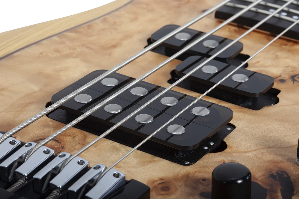 Schecter Reaper-4 4-String Electric Bass, Natural Satin