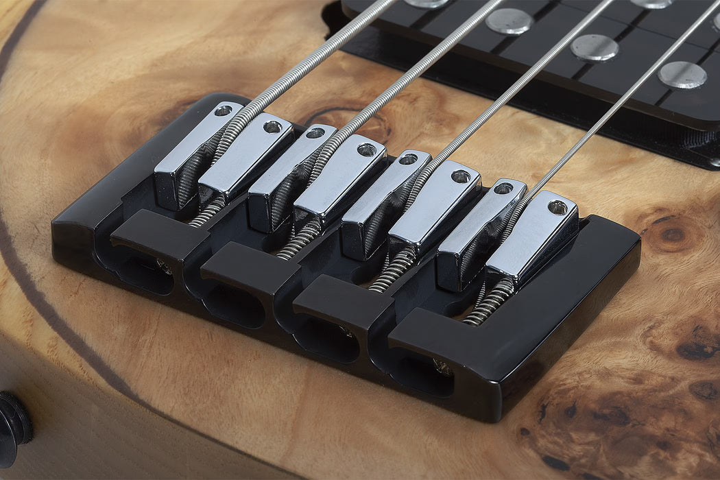 Schecter Reaper-4 4-String Electric Bass, Natural Satin