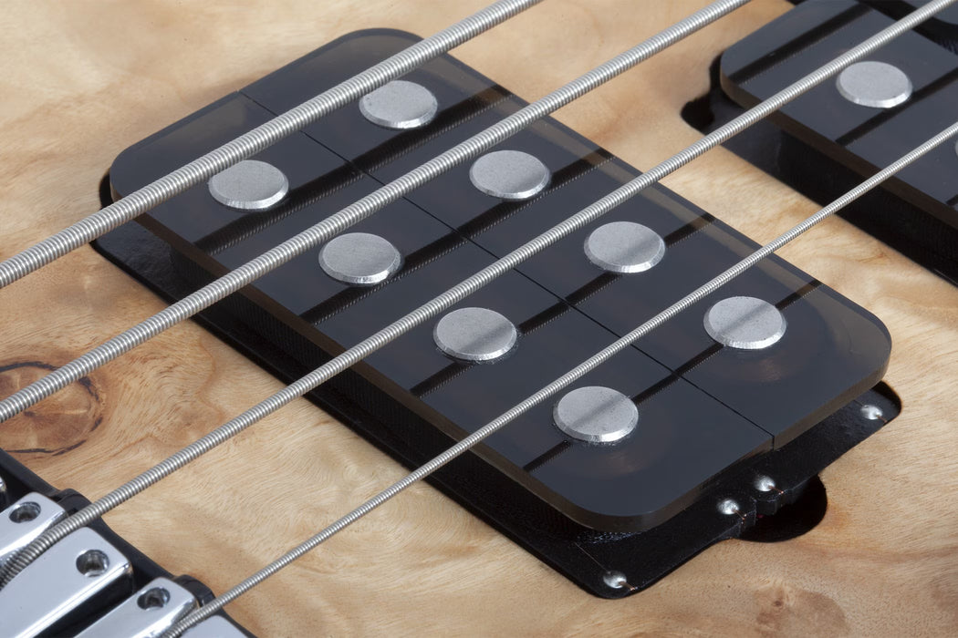 Schecter Reaper-4 4-String Electric Bass, Natural Satin