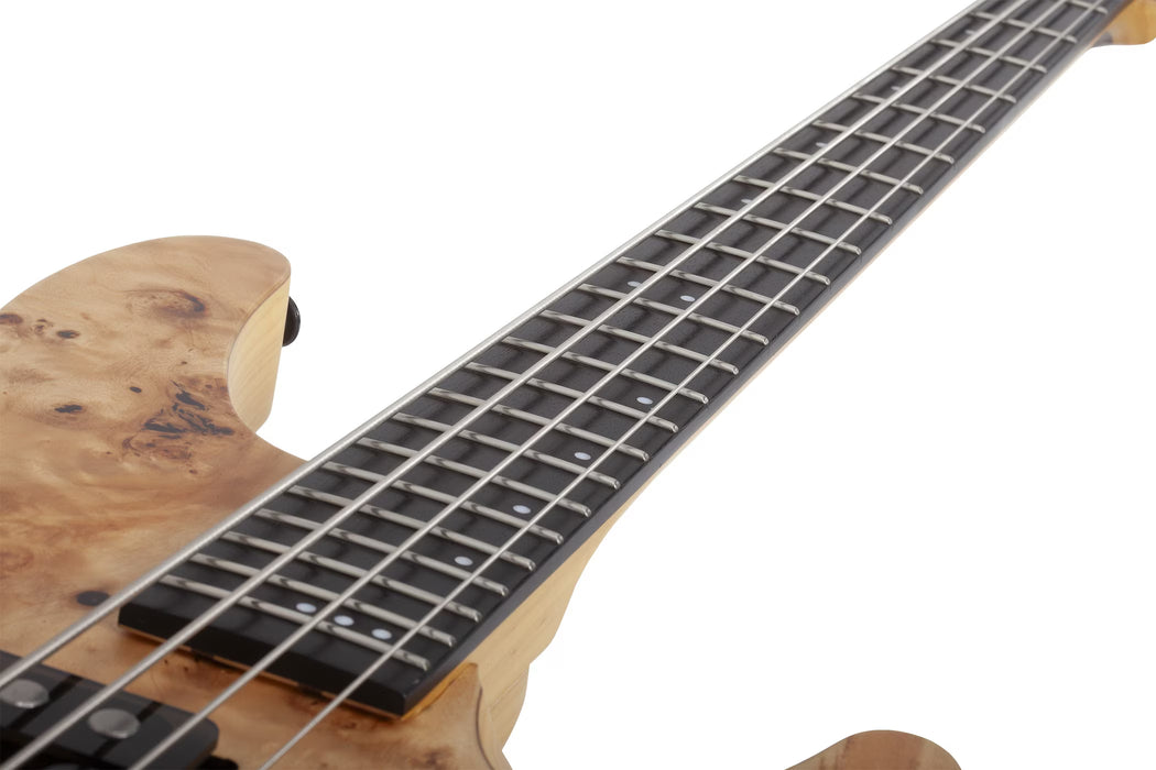 Schecter Reaper-4 4-String Electric Bass, Natural Satin