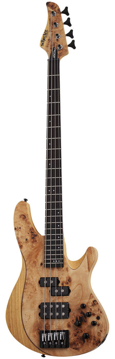 Schecter Reaper-4 4-String Electric Bass, Natural Satin