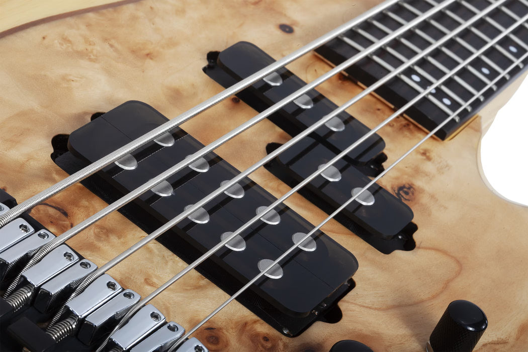 Schecter Reaper-5 5-String Electric Bass, Natural Satin