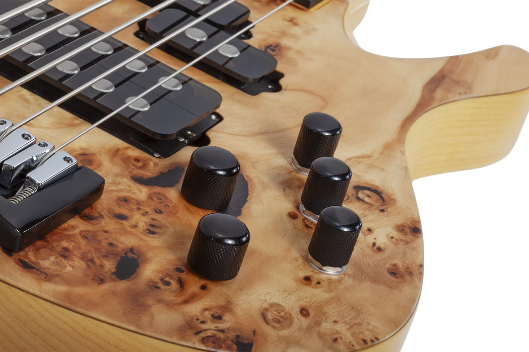 Schecter Reaper-5 5-String Electric Bass, Natural Satin