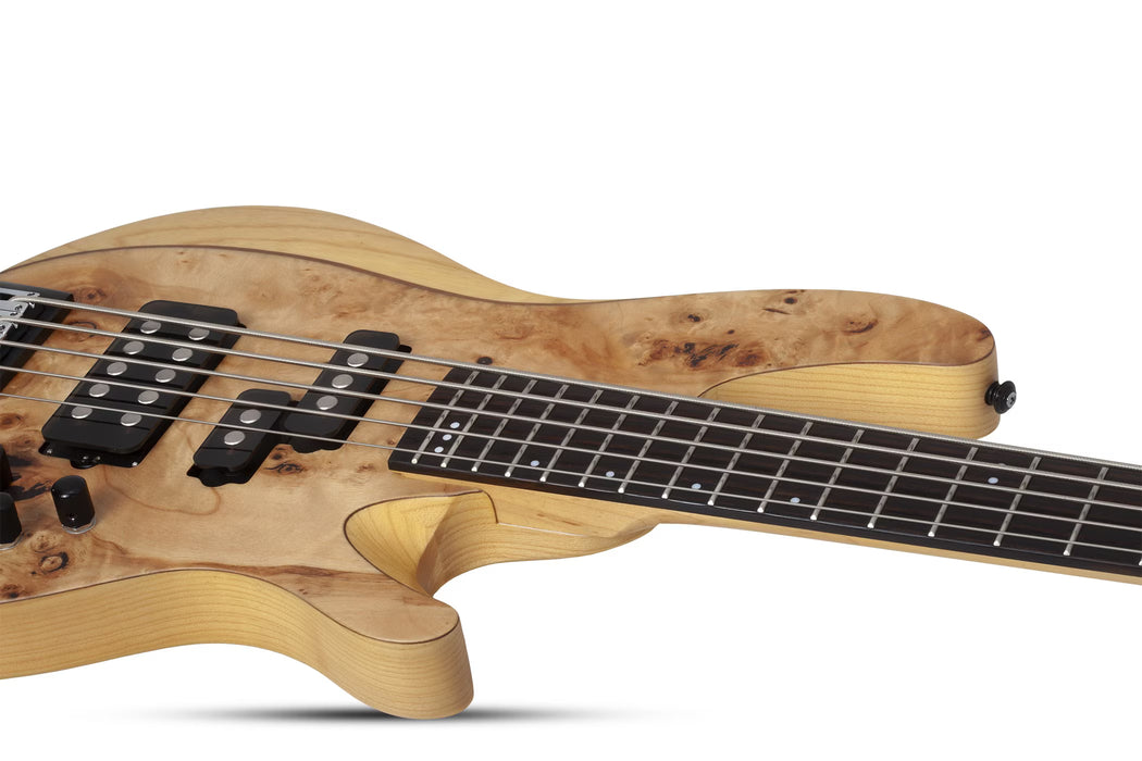 Schecter Reaper-5 5-String Electric Bass, Natural Satin