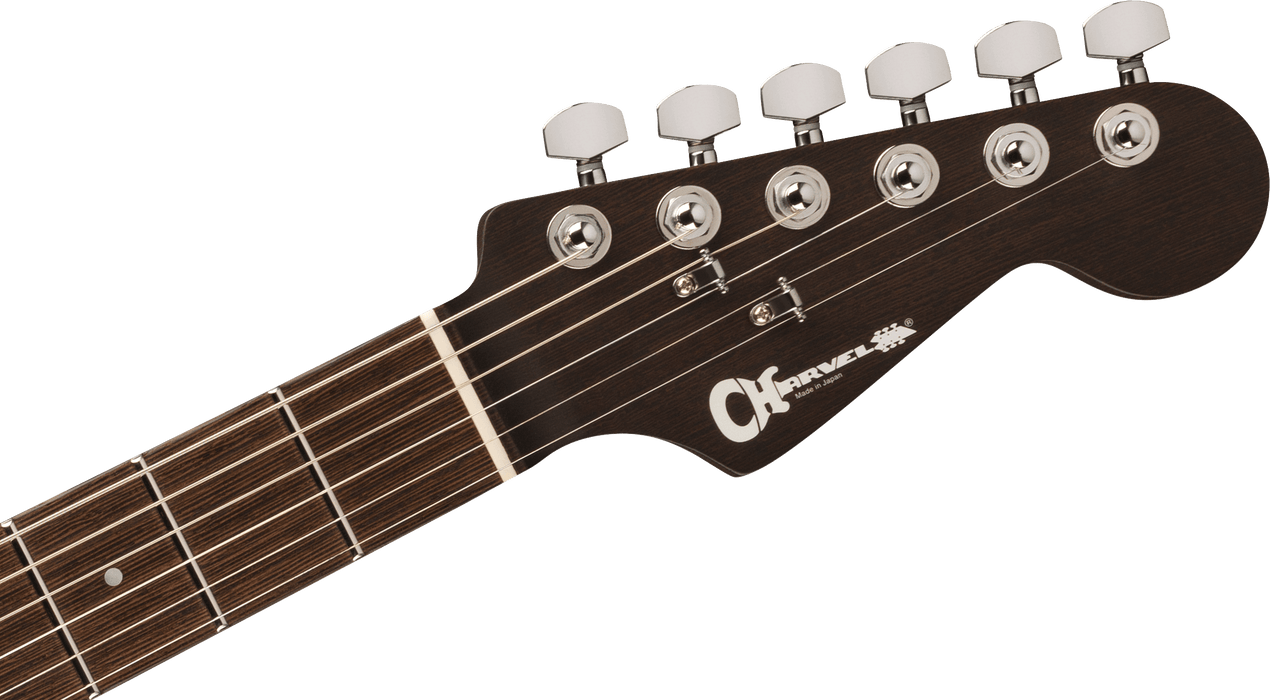 Charvel MJ DK24 HSH 2PT W Mahogany w/ Flame Maple, Wenge Fingerboard, Caribbean Burst