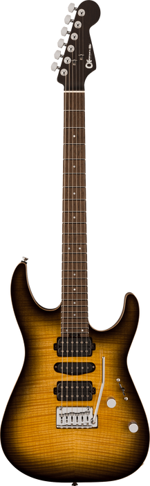 Charvel MJ DK24 HSH 2PT W Mahogany w/ Flame Maple, Wenge Fingerboard, Antique Burst