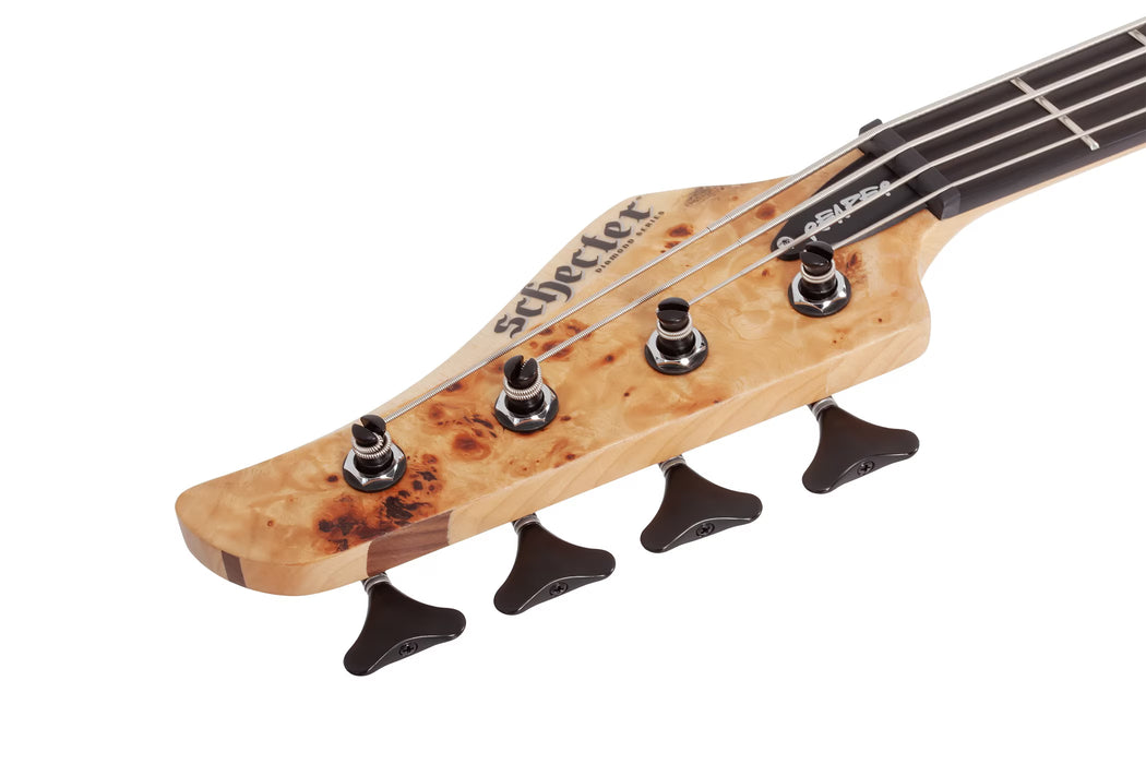 Schecter Reaper-4 4-String Electric Bass, Left-Handed, Natural Satin